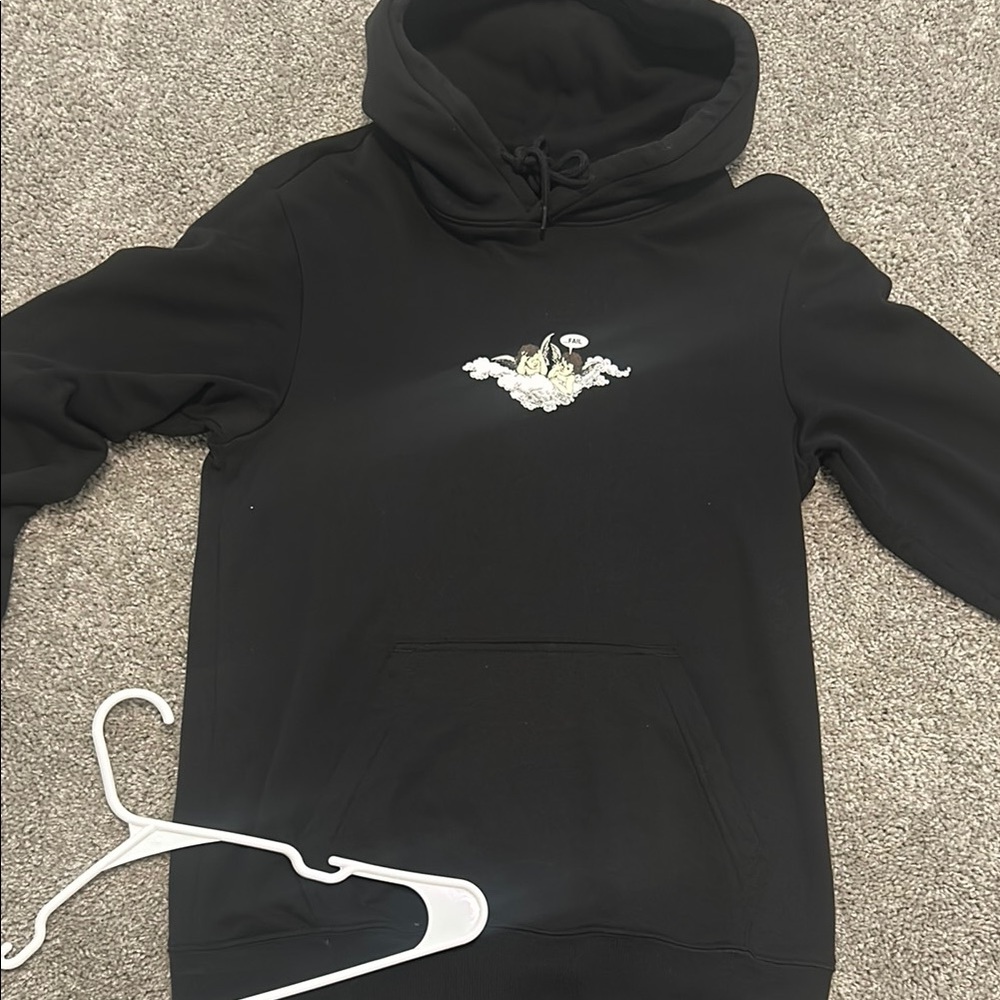 Black Graphic Hoodie